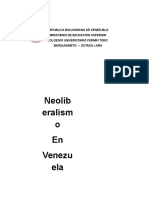 Neoliberalismo en Venezuela