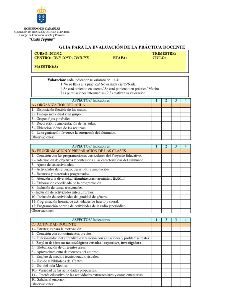 Evaluación Docente según LOMLOE | PDF | Jardín de infancia | Maestros