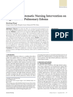 Analysis of Systematic Nursing Intervention On High-Altitude Pulmonary Edema