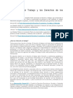 El Derecho Al Trabajo y Los Derechos de Los Trabajadores