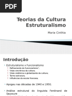 Teorias Antrop. Da Cultura - ESTRUTURALISMO