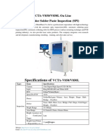 Specifications Of: VCTA-V850/V850L On Line 3D Color Solder Paste Inspection (SPI)