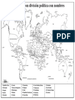 Mapa Mundi Con Division Politica Con Nombres para Imprimir :V By: Jez :V
