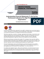 Understanding Financial Statements to Set Up Key Perfomance Indicators for High Performance Organisation