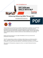 Enhancing Influencing Skills Through NLP
