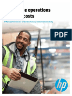 Streamline Operations and Save Costs: HP Managed Print Services For The Manufacturing and Distribution Industry