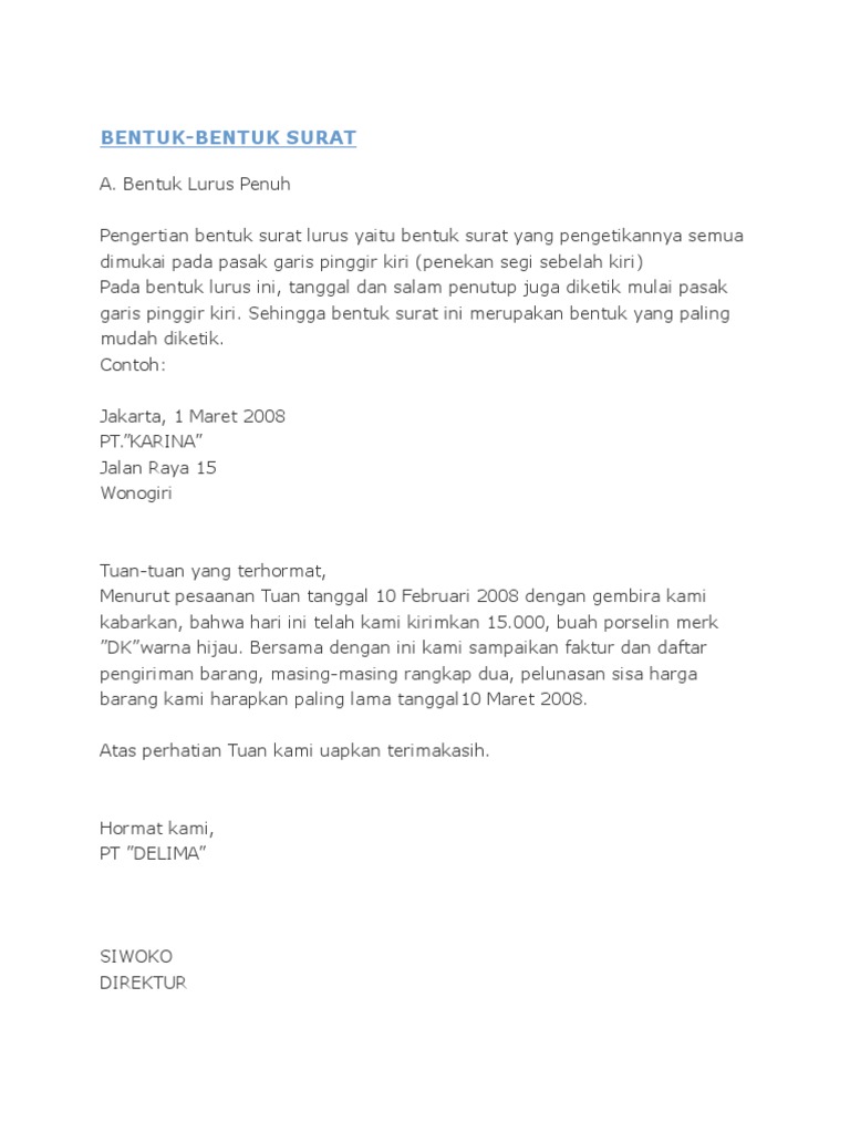 Fastest Contoh Surat Pengiriman Barang Bentuk Hanging