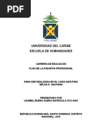 Plan de Pasantia UNIcaribe Lina