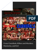 Crazy Cannibals, Killers and Murders, Mysteries, and Evil: Mind Space Apocalypse