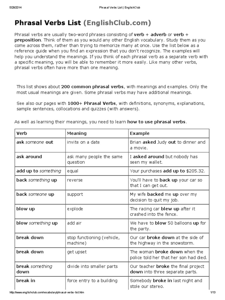 Verbs