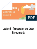 Lecture 6 - Surface Temperature