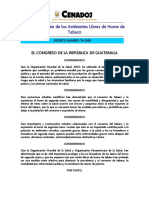 Ley de Creación de Los Ambientes Libres de Humo de Tabaco