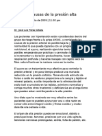 Evite Las Causas de La Presión Alta