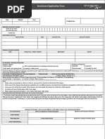 Investment Application Form