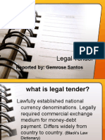 Legal Tender Report