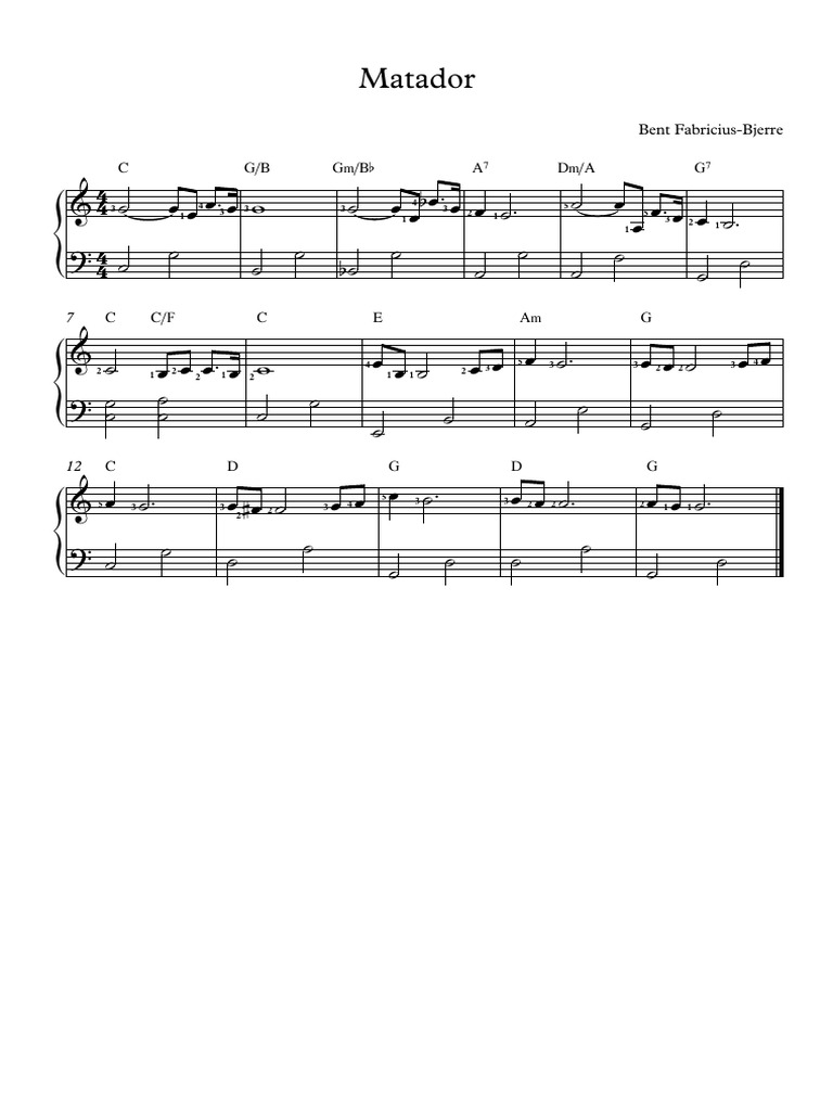 Matador - Full Score | PDF