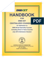 DNBCET Handbook July 2016