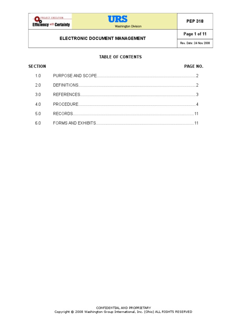 318 - Procedure - 0-ELECTRONIC DOCUMENT MANAGEMENT | PDF | Records ...