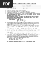 COMPASS ERROR and DEVIATION CALCULATION SHEET | PDF