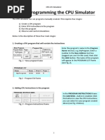 Introduction To Cpu Simulator