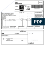 Customs Declaration: Acf (Bernard Trang) 23 Rue de Belleville 75019 Paris Ile-De-France France