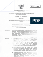 Peraturan Menteri Kominfo 05 Tahun 2015 TTG Registrar Domain Instansi Penyelenggara Negara