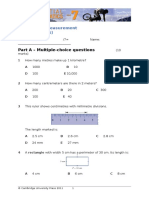 Year 7 Measurement Test