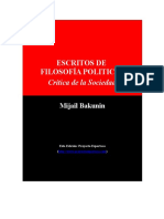 Bakunin Mikhail Escritos de Filosofia Politica