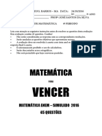 Simulado - ENEM - Matematica 23-2016 PDF