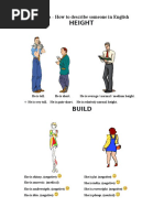 Describing People: Physical Appearance Guide | PDF | Hair | Blond