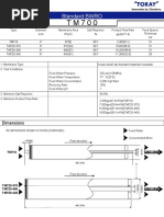 TM710D Membrane Specifications | PDF