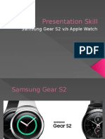 Presentation Skill: Samsung Gear S2 V/s Apple Watch
