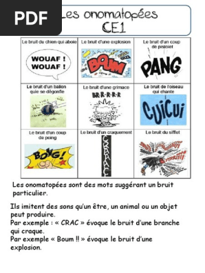 Exemple De Onomatopee Animale  hamanbe