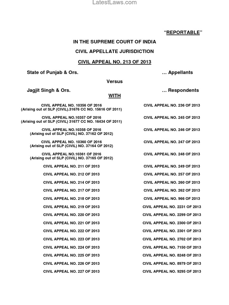 Supreme Court Judgement On Pay Parity Between Permanent and Temporary