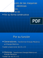 Clasificación de Las Maquinas Eléctricas