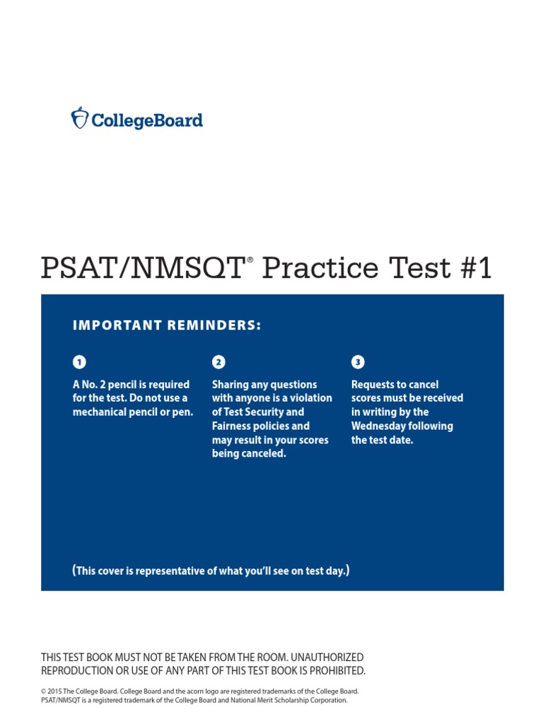 Psat NMSQT Practice Test 1 PDF PDF
