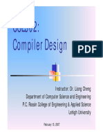 CSE302: Compiler Design