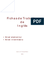 Fichas de Trabalho Inglês