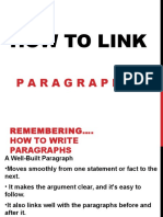 How To Link Paragraphs