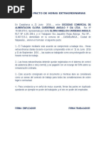 Formato Pacto Horas Extraordinarias