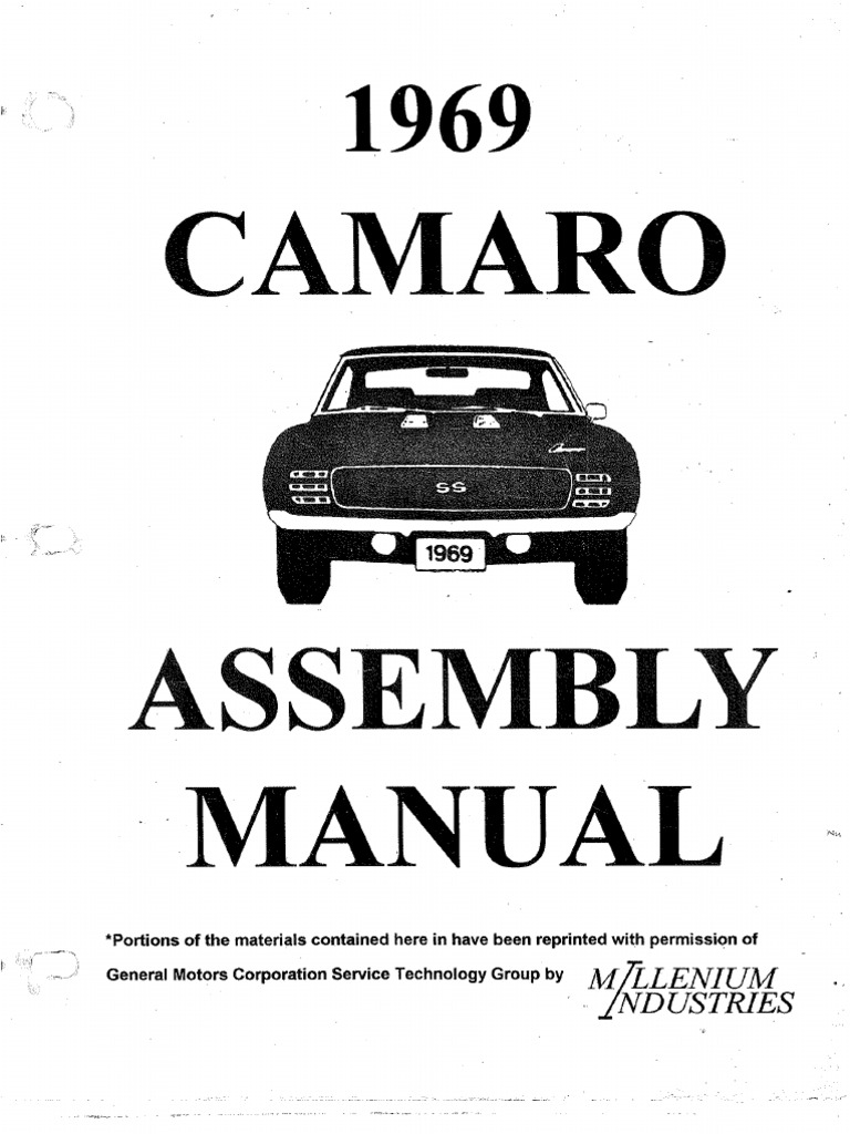 1969 CAMARO ENGINE OPTIONS PDF visual data 2