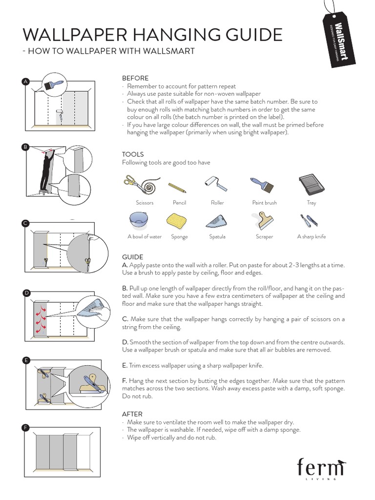 WallSmart Wallpaper Hanging Guide | PDF | Language Arts & Discipline ...