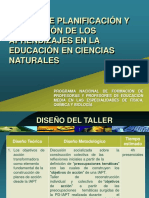 TALLER DE PLANIFICACIÓN Y EVALUACIÓN DE LOS APRENDIZAJES EN CIENCIAS NATURALES.pdf