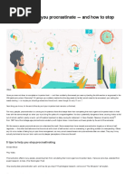 The Real Reasons You Procrastinate — and How to Stop - The Washington Post