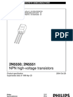 2N5550 25551 - NPN Transistors (Philips)