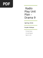 Radio Plays Unit Plan