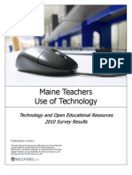Oer - Survey Report 2010 - Maine Teachers Use of Technology