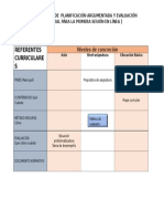 Cuadro de Referentes Curriculares Plan 2011