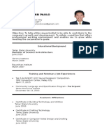 Resume Paolo Dela Cruz