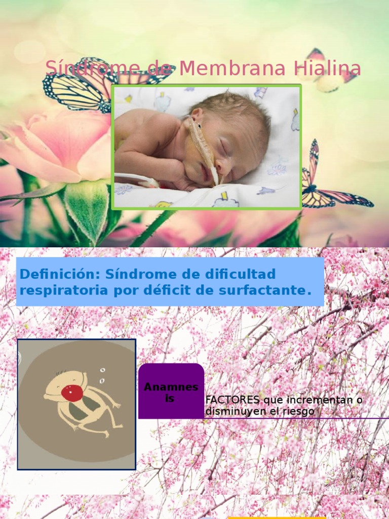 Enfermedad de Membrana Hialina PDF Neumología Epidemiología